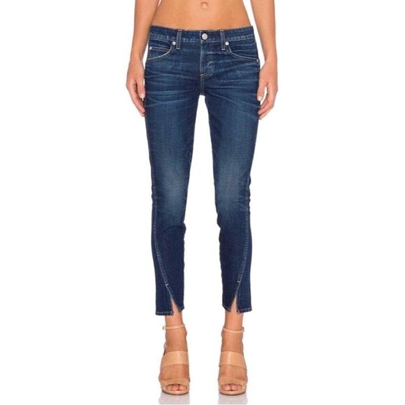 Amo Women's Sz 24 Twist Cropped Jeans in True Blue - Picture 1 of 12